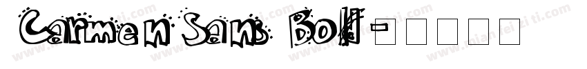 Carmen Sans Bold字体转换